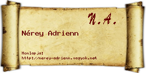 Nérey Adrienn névjegykártya